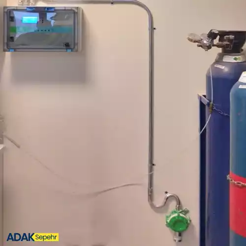 دتکتور گاز اکسیژن نصب شده در بیمارستان